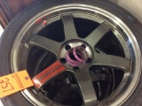 4-Rays Volk T37-44 Limited Ed Gun Metal w. Hoosier R71 for Nissan GRT.