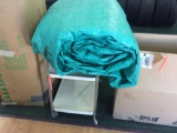 Cart & tarp.