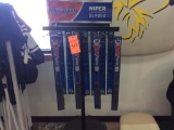 Duralast windshield wiper display w/ blades.