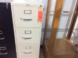 Hon 4-drawer cream letter file.