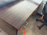 Steel office desk.