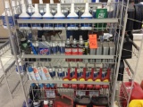 Lot of Assorted Red Line & misc. oil w/ rack.