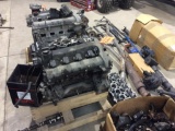 Lot of scrap engines & car parts.