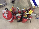 10 - fire extinguishers.
