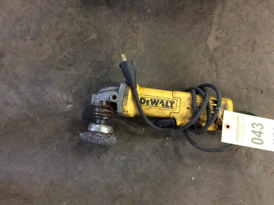 DeWalt DWE402 4 1/2" angle grinder.