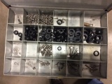 4 - drawers w/ stand of large rubber grommets, loom & tubing clips, coated clamps; alignment shims.