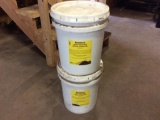 2 - Pails of Brownells heat-treating wood charcoal.