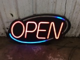 Electric open sign.