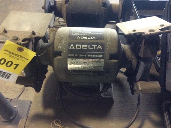 Delta 6" bench grinder w/ grinding wheels.
