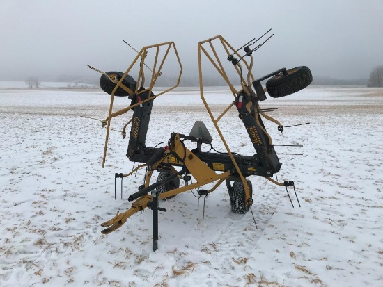 Esch 2018 4-rotor hyd folding hay tedder; 18'; s/n 1409.