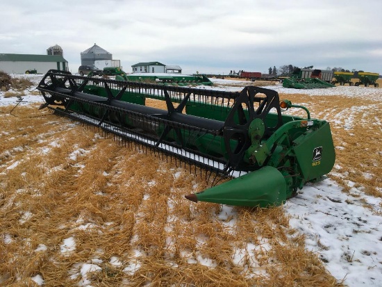 1995 John Deere 925 25' flex head; s/n H00925F661447.