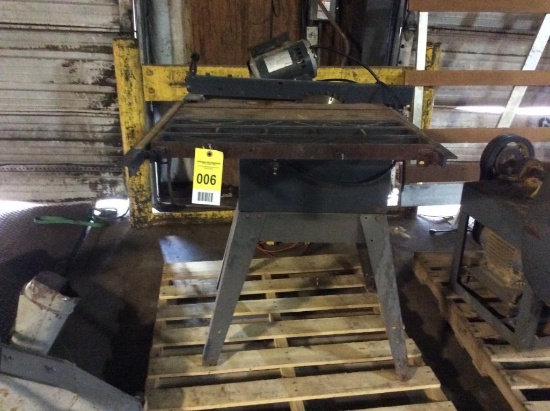 Sears 10" table saw; 1ph.