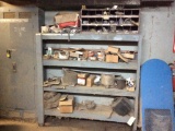 Contents of Lower Parts Room: Lawson organizer & contents; wire; vise; welder; metal cabinet; tires;