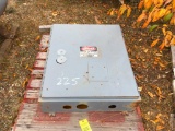 Electrical enclosure w/ 2 - Size 4 starters.