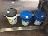 2 - pails of Synthetic Blend 15W-40 & 1 pail of SAE 80W-90 gear lube.