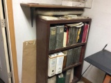 Contents of Office: Desk; 2-chairs; bookcase; pars & service manuals; file cabinet.