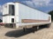 (TITLE) 1998 Utility 48' tandem axle reefer van trailer; 2 - side service doors; swing rear doors w/