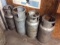 4 - forklift propane tanks.