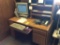 Wood office desk.