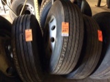 3 - 295/75 22.5 used tires; (3 TIMES THE MONEY).