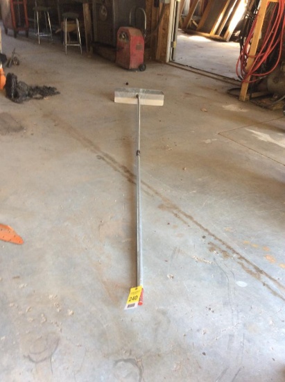 Aluminum snow rake.