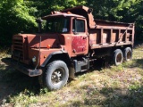 1976 Mack DM 607S tandem axle dump truck; s/n 4564.