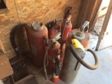 8 - fire extinguishers.