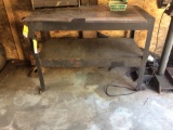 Steel work table.