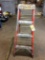 Bauer 4' fiberglass step ladder.