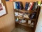Wood bookcase; (No Contents).