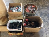 Pallet of banding clips & tools.