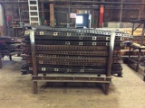 Steel rack of jack straps.