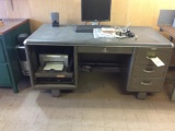 Y&E metal desk.