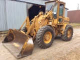 Fiat Allis 345B rubber tire loader; 17.5 x 25 tires; shows 2,214 hours; s/n 55S01586.