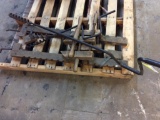 Wood auger bits & glue clamps.