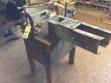 Stand w/ Wilton vise & pipe vise.