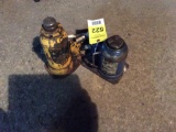 2 - hydraulic bottle jacks.