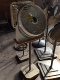 2 - fans on stands & Halogen light on stand.
