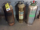 3 - collectable fire extinguishers.