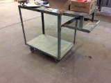 Steel work cart.