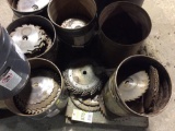 Pallet of saw blades & cutters.