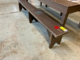 7 - 8'; 1 - 10' & 2 - 5' wood benches.