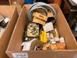 Pallet box of fuses & electrical.