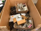 Pallet box of roller chain & parts.