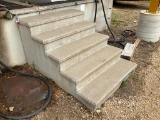 5-step concrete stairs