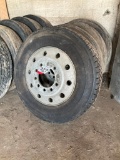 4- 285/75R 24.5 tires on aluminum wheels (4 X the money).