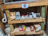 Lot of new & used starters, breakers & heaters.