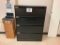 4 - drawer black file cabinet.