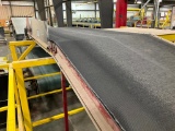 5' x 30' incline conveyor w/ top landing w/ elecrtric drive.