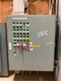 PLC control panel w/ 2 - Altivar 58 TRX VFDs.